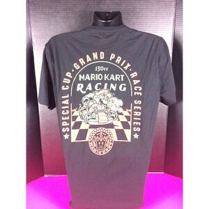 Nintendo Mario Kart Men's Black T-Shirt Size XL Cup Grand Prix Race Series